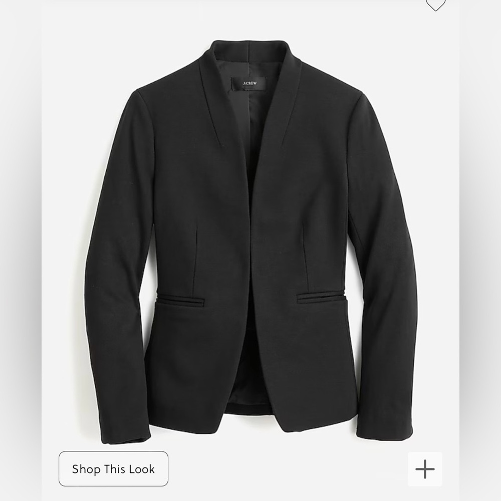Jcrew | Going-out Blazer in Stretch Twill | Black | 4